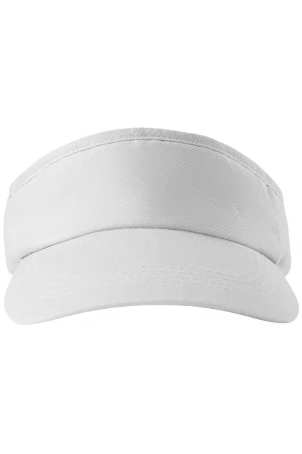 Visera de sol doblada - blanco, ajustable